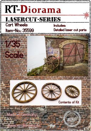 RT-Diorama 35599 Roues de chariot (3 pièces) 1/35