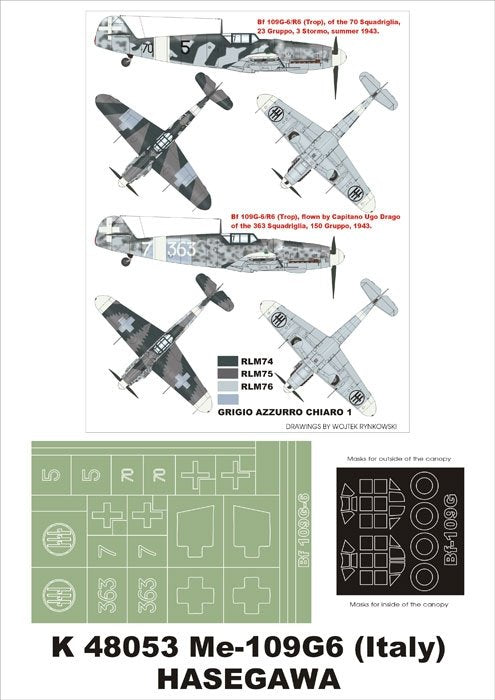 Montex K48053 Bf-109G6 (Italie) 1/48