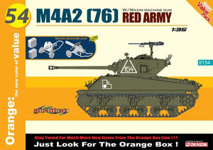 Cyber ​​Hobby 9154 M4A2 (76) Armée rouge + mitrailleuse Maxim 1/35