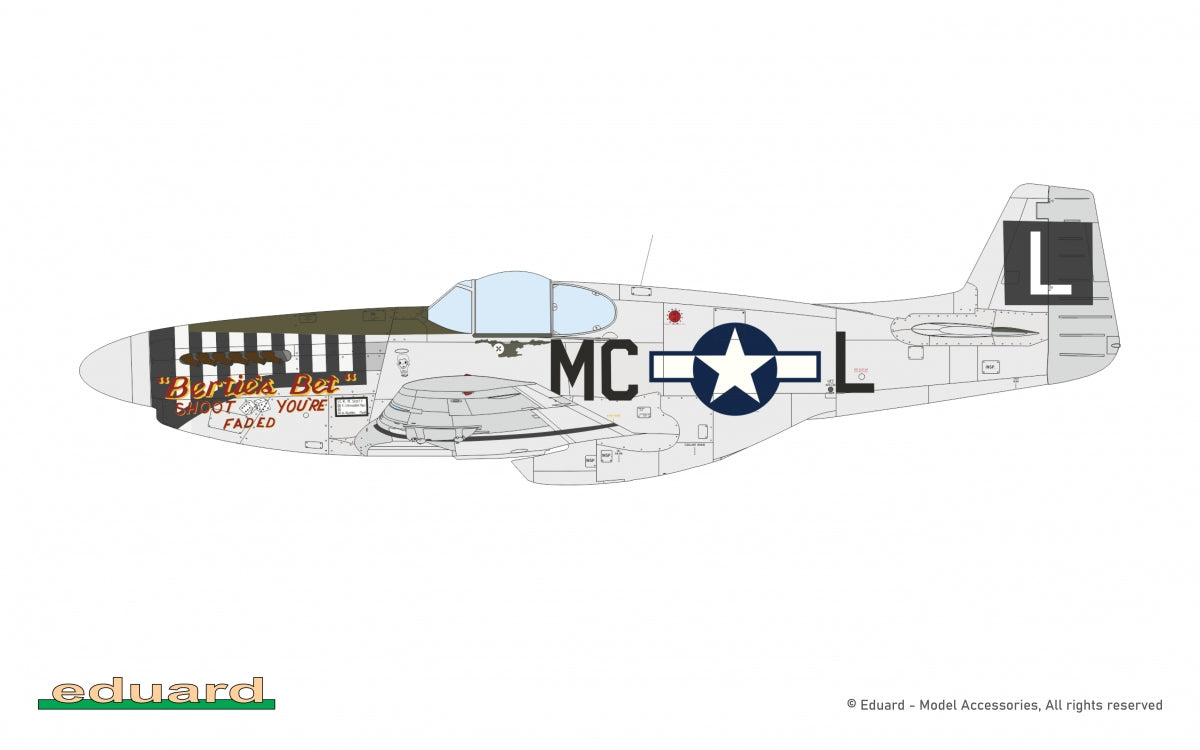Eduard 82108 P-51B/C Mustang avec aileron dorsal 1/48 – imagen 8