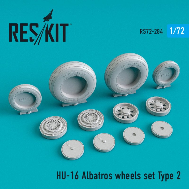 RESKIT RS72-0284 HU-16 Jeu de roues Albatros Type 2 1/72
