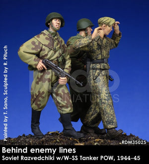 RADO Miniatures RDM35025 Razvedchiki soviétique avec pétrolier W-SS POW, (1944-45) 1/35 – image 5