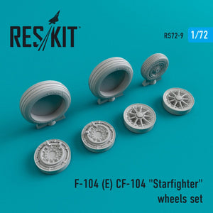 RESKIT RS72-0009 F-104E/CF-104 « STARFIGHTER » JEU DE ROUES 1/72
