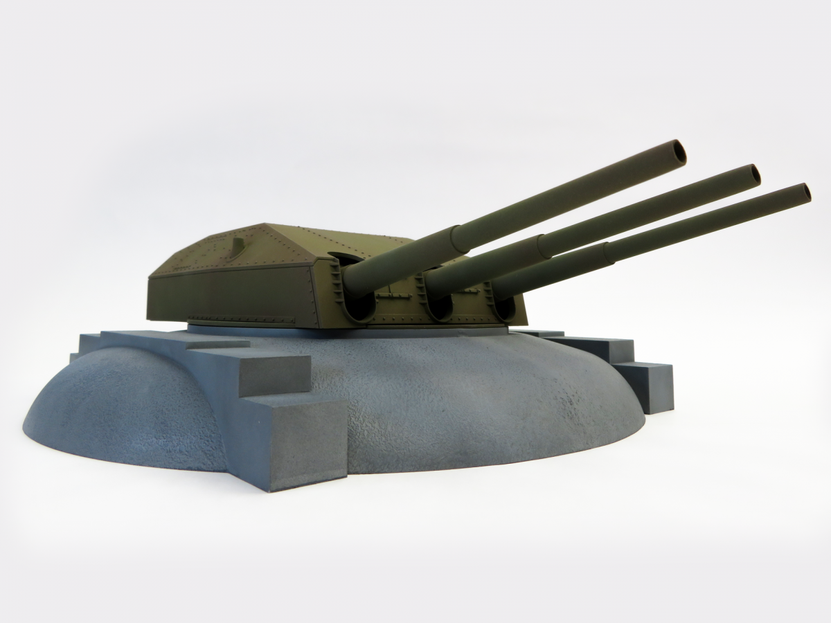 Modelcollect UA72344 Site d&amp;#39;artillerie côtière du fort Austratt, tourelle triple de 28 cm, Caesar 1/72 – image 5