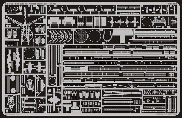 Eduard 53018 USS BB-55 North Carolina 1/350 Trumpeter – image 2