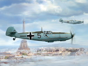 Maquette Wingsy D5-07 Chasseur allemand de la Seconde Guerre mondiale MESSERSCHMITT Bf 109 E-1 1/48