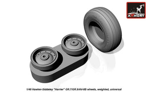 Armory Models AW48405 Hawker-Siddeley Harrier GR.7/GR.9/AV-8B wheels w/ weighted tyres 1/48 – zdjęcie 10