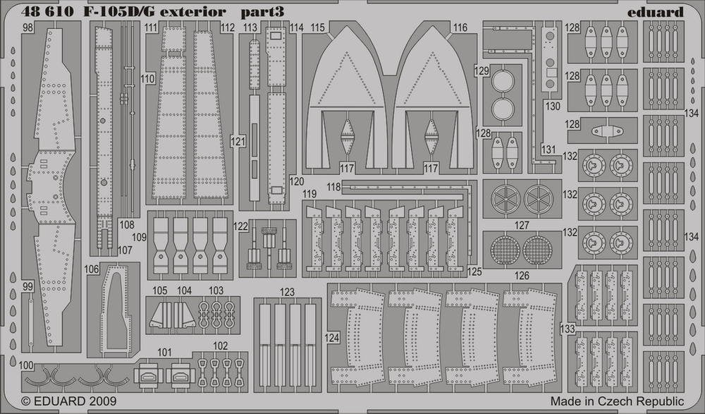 Eduard 48610 F-105D/G extérieur 1/48 HOBBY BOSS