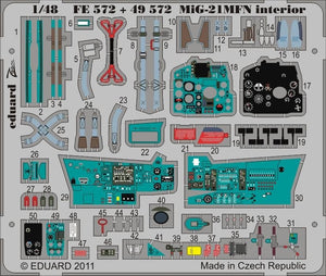 Eduard FE572 MiG-21MFN intérieur SA EDUARD 1/48