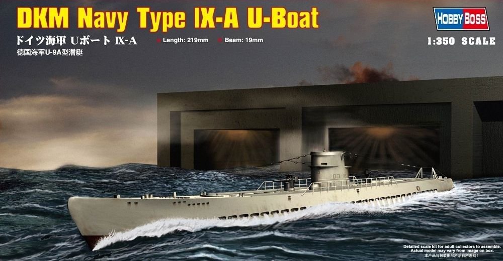 Hobby Boss 83506 Sous-marin allemand U-Boot Type IX-A (1/350) 