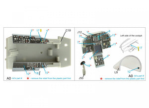 Intérieur imprimé en 3D et coloré sur papier décalcomanie Quinta Studio QDS-48278 F/A-18A++ (HobbyBoss) (Petite version) 1/48 – Bild 2