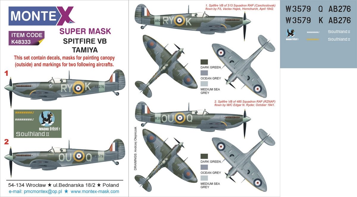 Montex K48333 Spitfire VB 1/48