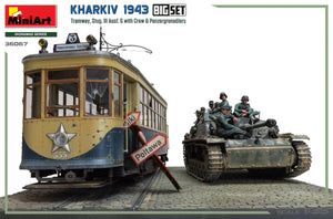 Miniart 36067 Kharkiv 1943 : Tram &amp;amp; Stug. III Ausf. G avec équipage. GRAND ENSEMBLE 1/35 – image 6