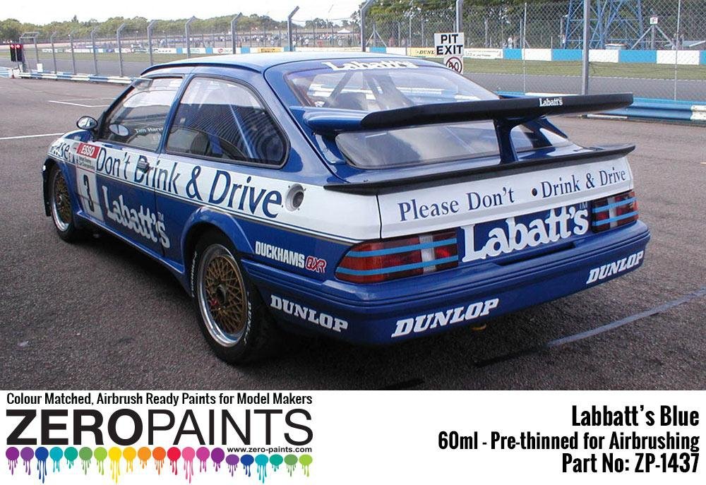 Peinture Zero Paints ZP-1437 - Bleu Labatt (BMW M3, Ford Sierra RS500 Cosworth) 60 ml – Bild 3