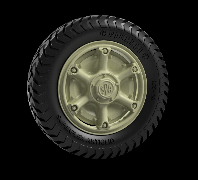 Panzer Art RE35-805 Autoblinda 40/41 Roues de route (Pirelli Artigio) 1/35 – image 2