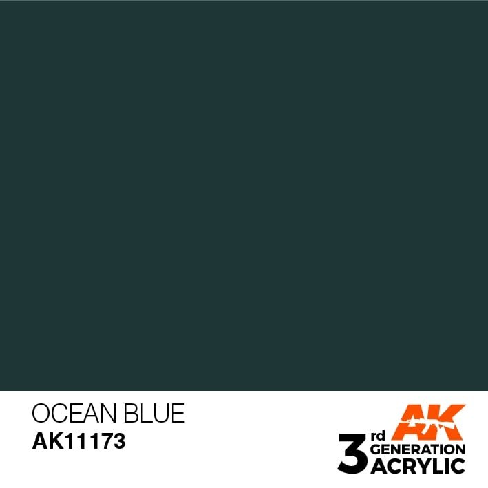 AK Interactive AK11173 OCEAN BLUE – STANDARD 17 ml 