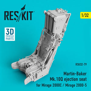 RESKIT RSU32-0079 MARTIN-BAKER MK.10Q SIÈGE ÉJECTIONNABLE POUR MIRAGE 2000C/MIRAGE 2000-5 1/32  – immagine 2