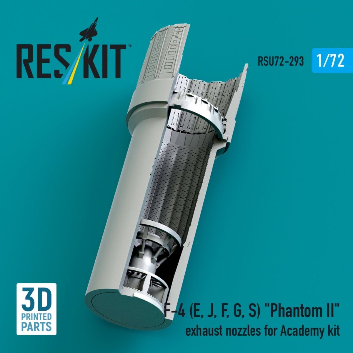 RESKIT RSU72-0293 F-4 (E, J, F, G, S) « Phantom II » tuyères d&amp;#39;échappement pour maquette Academy (impression 3D) 1/72 – Bild 3