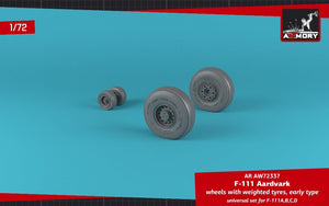 Armory Models AW72337 F-111A/B/C/D Aardvark wheels w/ weighted tires 1/72 – zdjęcie 2
