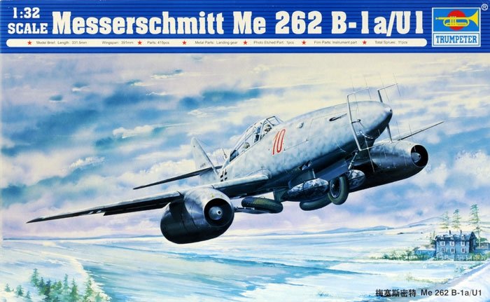 Trompette 02237 Messerschmitt Me 262 B-1a/U1 (1/32)