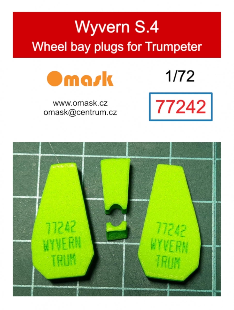 Omask 77242 Bouchons de passage de roue Wyvern S.4 (pour Trumpeter) 1/72