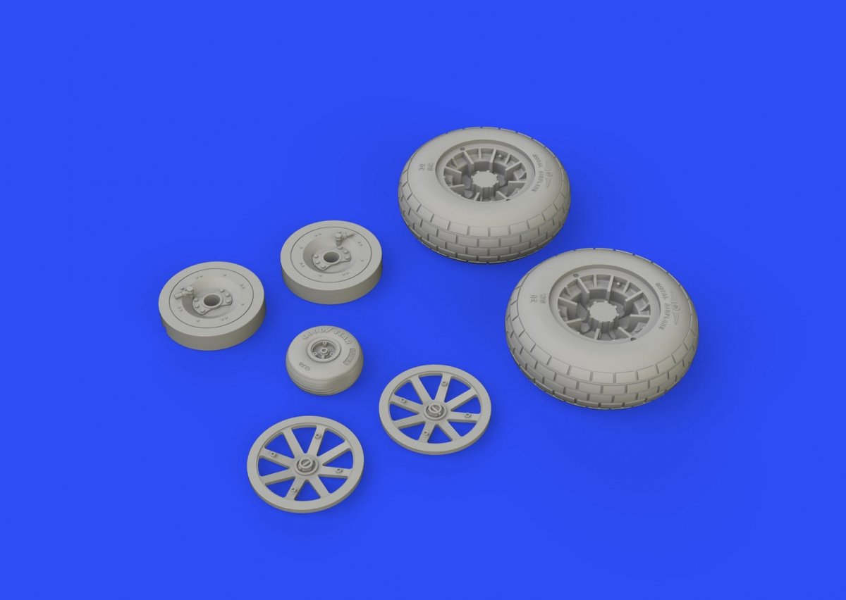 Roues Eduard 632143 P-40N 1/32 – immagine 3