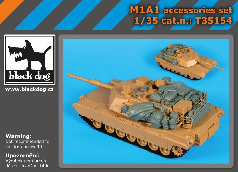 Ensemble d'accessoires Black Dog T35154 M1A1 au 1/35