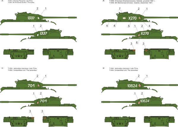 Maquette ToRo 35D74 T-54/T-55 dans l&amp;#39;armée polonaise, partie 2, échelle 1/35 – Bild 2