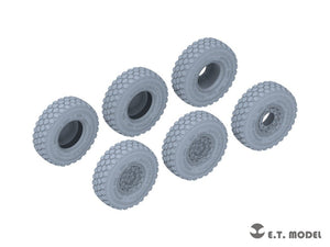 ET Model P35-131 KAMAZ-43509 Camion Roues affaissées et roues de secours pour kit Zvezda 1/35 – image 2