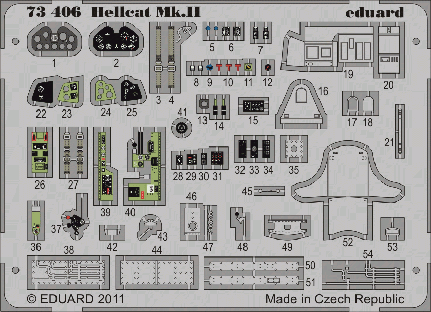 Eduard 73406 Hellcat Mk. II SA 1/72 ÉDUARD