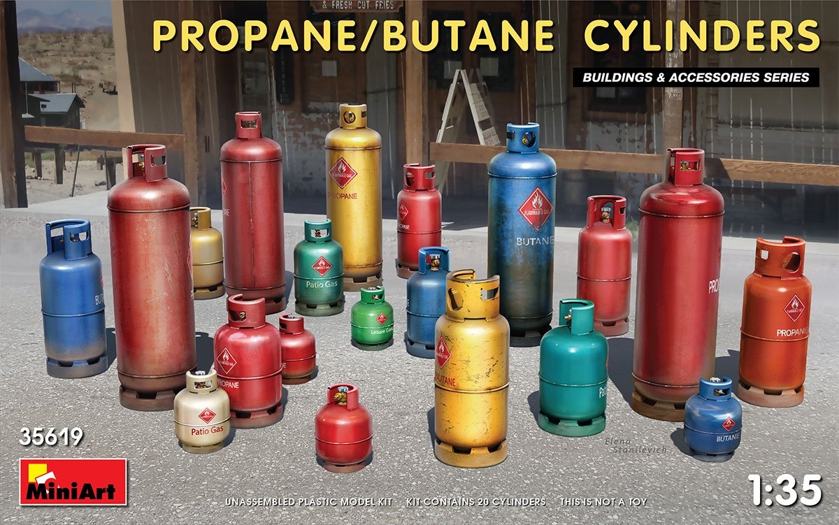 MiniArt 35619 BOUTEILLES DE PROPANE/BUTANE 1/35