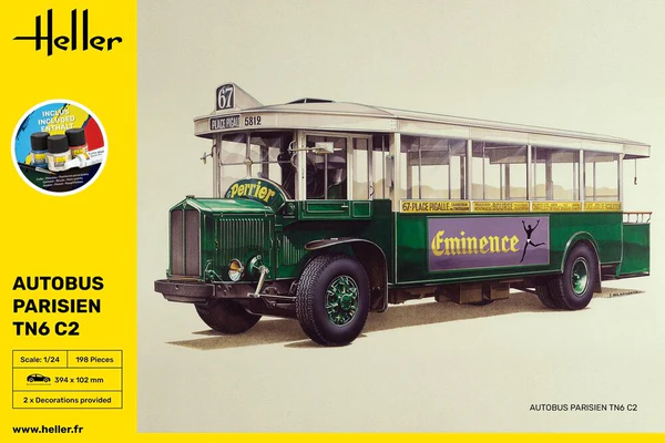 Heller 56789 STARTER KIT Autobus Parisien TN6 C2 1/24
