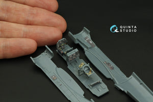 Intérieur imprimé en 3D et coloré sur papier décalcomanie Quinta Studio QD72179 Bf 110C/D/E (Eduard) 1/72 – immagine 9