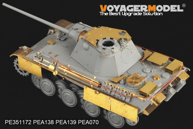 Maquette Voyager PE351172 Panther F allemand de base de la Seconde Guerre mondiale (pour DRAGON 6403, 6382 et 9008) à l&amp;#39;échelle 1/35 – image 2