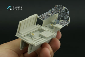 Intérieur imprimé en 3D et coloré sur papier décalcomanie pour F-15C Early/F-15A/F-15J Early (Tamiya) - Quinta Studio QD32155 – Bild 11