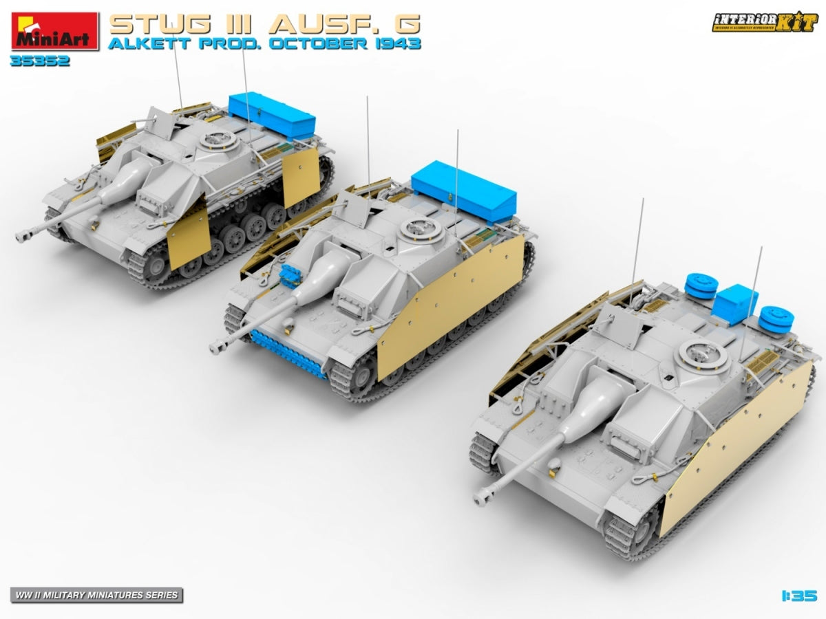 MiniArt 35352 STUG III AUSF. G ALKETT PROD. KIT INTÉRIEUR OCTOBRE 1943 1/35 – Bild 9