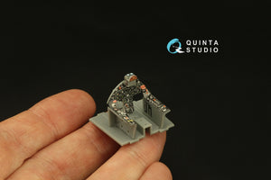 Intérieur imprimé en 3D et coloré sur papier décalcomanie Quinta Studio QD48384 F8F-2 Bearcat (Hobby Boss) 1/48 – image 9