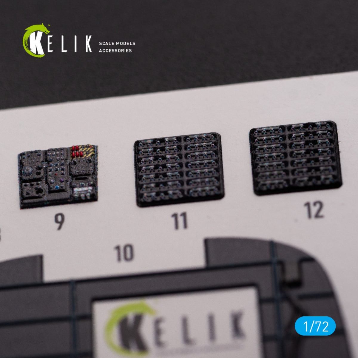 Décalcomanies 3D intérieures KELIK K72078 CH-53D Sea Stallion pour maquette Fujimi/Academy au 1/72 – immagine 7