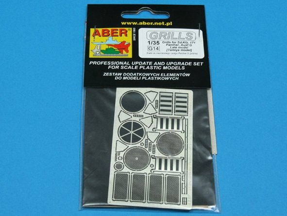 Aber 35G14 Grilles pour char allemand Sd.Kfz.171 Panther, Ausf.G dernier modèle (1/35)  – Bild 4