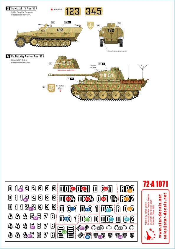 Star Decals 72-A1071 Wiking # 2. 1/72 – zdjęcie 2