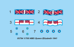 Trumpeter 05794 HMS Queen Elizabeth 1941 1/700 – immagine 5