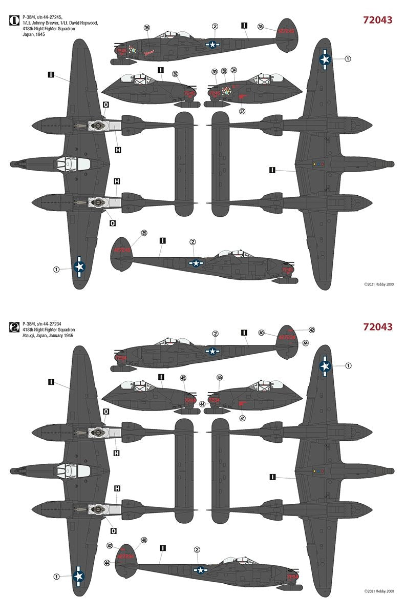 Hobby 2000 72043 P-38M Night Lightning – DRAGON 1/72 – imagen 2