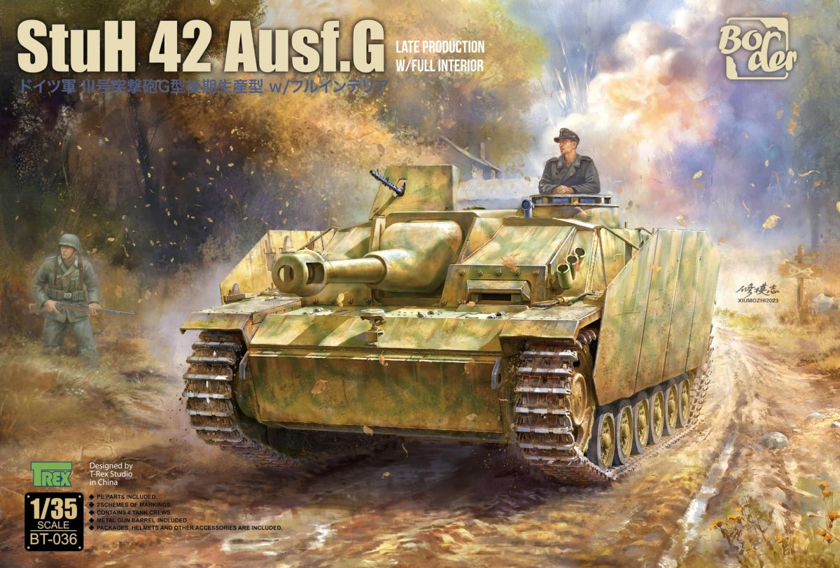 Border Model BT-036 StuH 42 AUSF.G Intérieur complet tardif 1/35