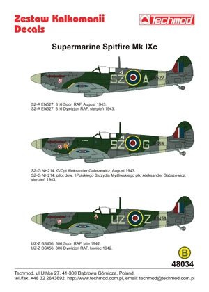Techmod 48034 - Supermarine Spitfire Mk.IX 1/48 – imagen 2