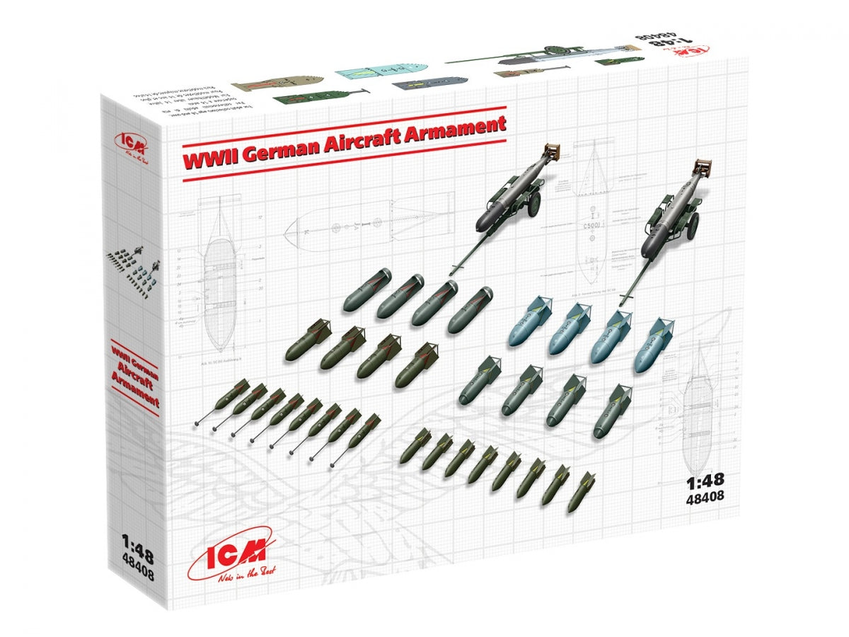 ICM 48408 Armement des avions allemands de la Seconde Guerre mondiale 1/48