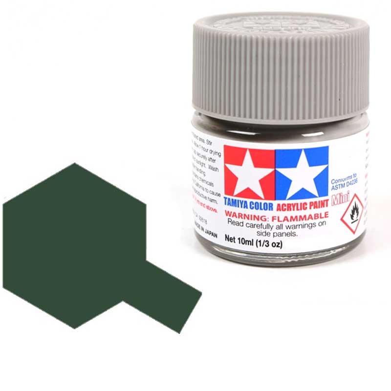Peinture acrylique Tamiya XF58 Vert olive (81758) 10 ml