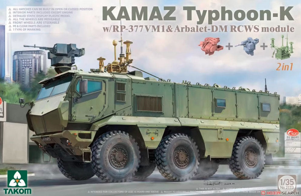 Maquette Voyager PE351307 KamAZ-63968 Typhoon-K russe moderne de base pour TAKOM 2082 / 2173 au 1/35 – image 3