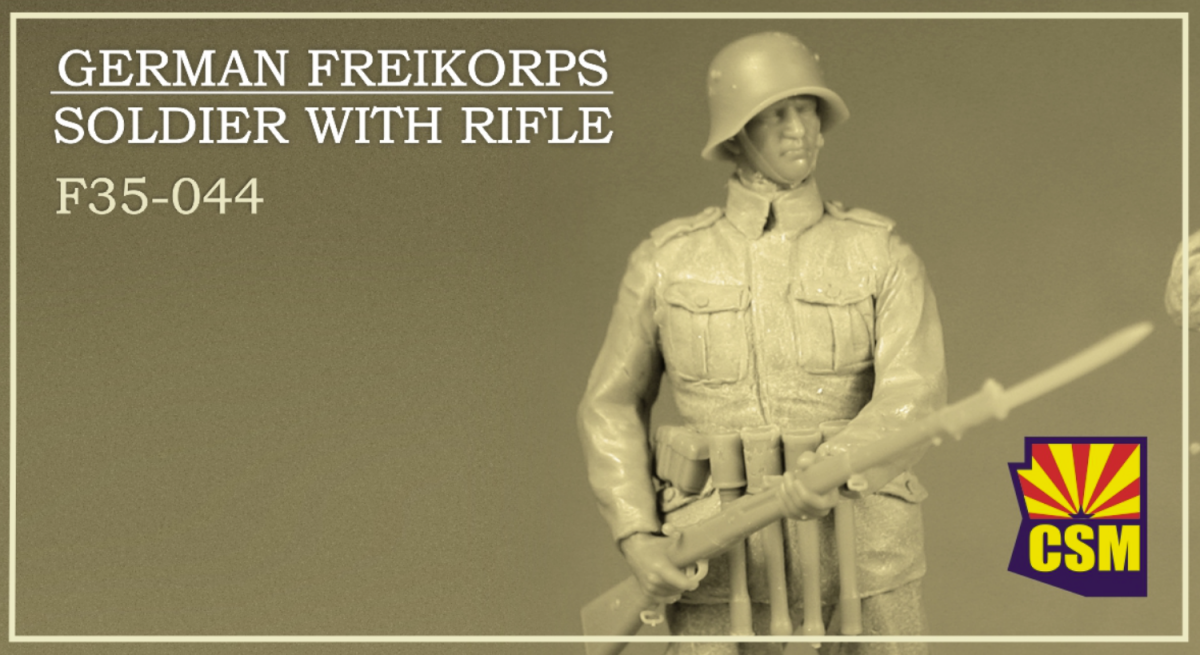 Figurine Copper State Models F35-044 Soldat des Freikorps allemands avec fusil, échelle 1/35 