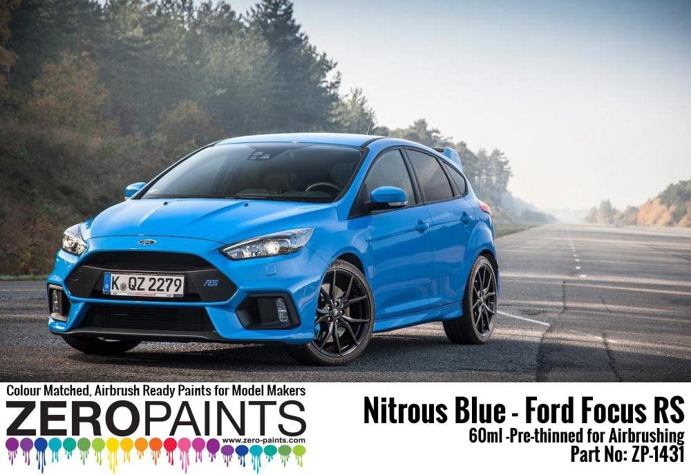 Peinture Zero Paints ZP-1431 Bleu Nitrous - Ford Focus RS 60 ml  – image 3