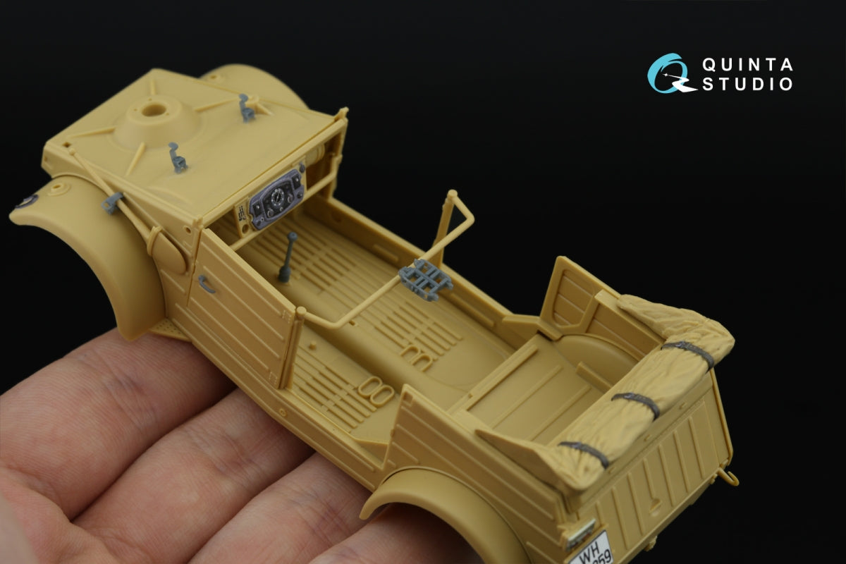 Intérieur imprimé et coloré en 3D sur papier décalcomanie (Tamiya) (avec pièces en résine imprimées en 3D) Quinta Studio QD+35141 Kubelwagen Type 82, échelle 1/35 – imagen 10